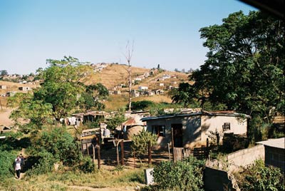 Peri-urban township in South Africa