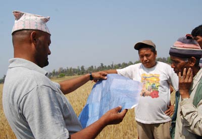 Farmers participating in adaptation planning